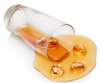 Cola With Ice Spill realistic fake food prop by FakeFood4U