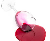 Red Wine Spilled realistic fake food prop by FakeFood4U