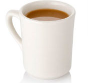 Diner Coffee Mug With Cream realistic fake food prop by FakeFood4U