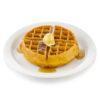 Belgian Waffle With Syrup And Butter realistic fake food prop by FakeFood4U