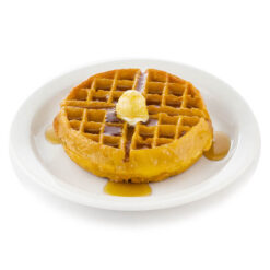 Belgian Waffle With Syrup And Butter realistic fake food prop by FakeFood4U