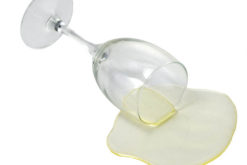 White Wine Glass Spill realistic fake food prop by FakeFood4U