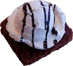 Brownie a la Mode realistic fake food prop by FakeFood4U