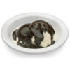 Bowl Of Vanilla Ice Cream With Hot Fudge realistic fake food prop by FakeFood4U