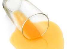 Orange Juice Spill realistic fake food prop by FakeFood4U