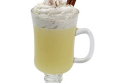 Egg Nog With Whipped Cream realistic fake food prop by FakeFood4U