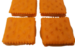 Cheese Crackers With Peanut Butter realistic fake food prop by FakeFood4U
