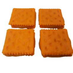 Cheese Crackers With Peanut Butter realistic fake food prop by FakeFood4U