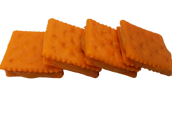 Cheese Crackers With Peanut Butter realistic fake food prop by FakeFood4U - view 2