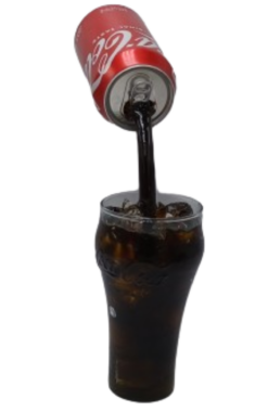 Coca-Cola Pouring Into Bell Glass realistic fake food prop by FakeFood4U - view 3
