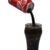 Coca-Cola Pouring Into Bell Glass realistic fake food prop by FakeFood4U