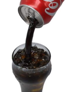 Coca-Cola Pouring Into Bell Glass realistic fake food prop by FakeFood4U - view 2