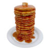 Jumbo 16 Pancake Stack realistic fake food prop by FakeFood4U