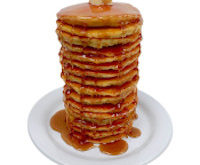 Jumbo 16 Pancake Stack realistic fake food prop by FakeFood4U