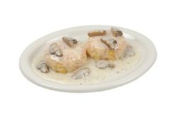 Biscuits With Country Mushroom Gravy realistic fake food prop by FakeFood4U