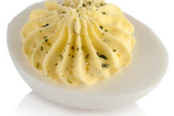 Deviled Egg realistic fake food prop by FakeFood4U