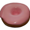 Donut Strawberry Glazed realistic fake food prop by FakeFood4U