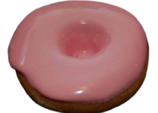 Donut Strawberry Glazed realistic fake food prop by FakeFood4U