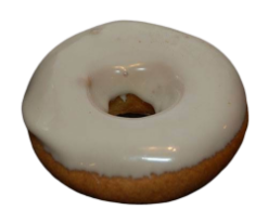 Donut Vanilla Glazed realistic fake food prop by FakeFood4U