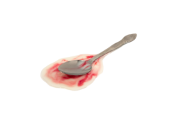 Strawberry Ice Cream Spilled / Melting realistic fake food prop by FakeFood4U