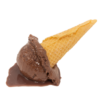 Chocolate Ice Cream Cone Spill / Melting realistic fake food prop by FakeFood4U