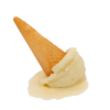 Vanila Ice Cream Cone Spill / Melting realistic fake food prop by FakeFood4U