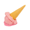 Strawberry Ice Cream Cone Spill / Melting realistic fake food prop by FakeFood4U