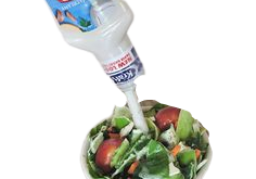 Dressing Pouring On Salad Suspended Food realistic fake food prop by FakeFood4U