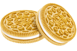 Cookies Vanilla Creme Filled Oreo realistic fake food prop by FakeFood4U