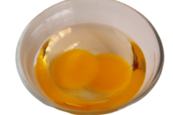 Bowl With Cracked Eggs realistic fake food prop by FakeFood4U