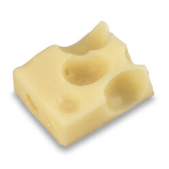 Swiss Cheese Cube realistic fake food prop by FakeFood4U