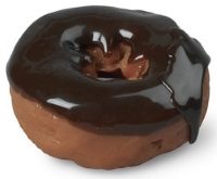 Doughnut Double Chocolate realistic fake food prop by FakeFood4U