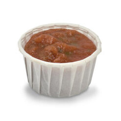 Salsa Condiment Cup realistic fake food prop by FakeFood4U