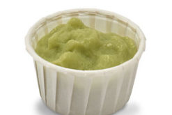 Guacamole Condiment Cup realistic fake food prop by FakeFood4U