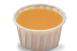 Nacho Cheese Condiment Cup realistic fake food prop by FakeFood4U