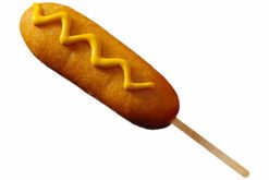 Corn Dog With Mustard realistic fake food prop by FakeFood4U