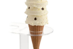 Chocolate Chip Triple Scoop Cone realistic fake food prop by FakeFood4U