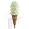 Pistachio Triple Scoop Cone realistic fake food prop by FakeFood4U