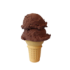 Double Scoop Chocolate Cone realistic fake food prop by FakeFood4U