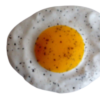 Egg Fried Black Pepper realistic fake food prop by FakeFood4U