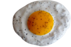 Egg Fried Black Pepper realistic fake food prop by FakeFood4U