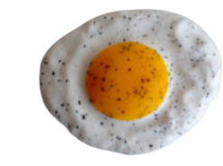 Egg Fried Black Pepper realistic fake food prop by FakeFood4U