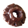 Donut Old Fashioned Dipped In Chocolate realistic fake food prop by FakeFood4U