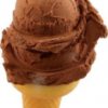 Double Chocolate Scoop Ice Cream Cone realistic fake food prop by FakeFood4U