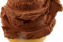 Double Chocolate Scoop Ice Cream Cone realistic fake food prop by FakeFood4U