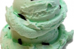 Chocolate Mint Double Ice Cream Scoop realistic fake food prop by FakeFood4U