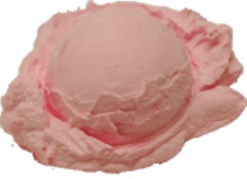 Prop Strawberry Ice Cream Scoop realistic fake food prop by FakeFood4U