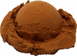 Chocolate Ice Cream Scoop realistic fake food prop by FakeFood4U