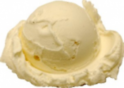 Vanilla Custard Ice Cream Scoop realistic fake food prop by FakeFood4U
