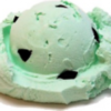 Mint Chocolate Chip Ice Cream Scoop realistic fake food prop by FakeFood4U